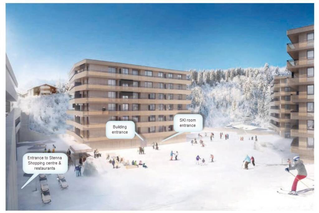 Beautiful Sunny New 1 Bed Apt Flims Exteriör bild